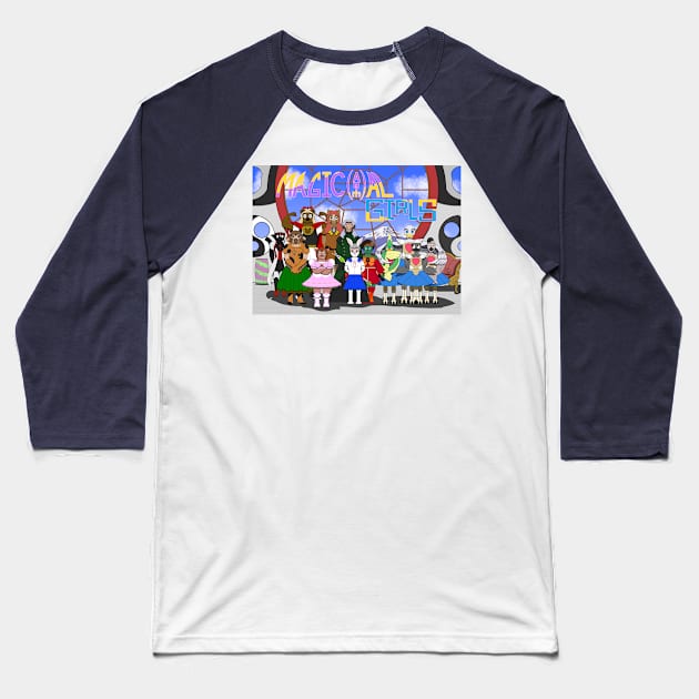 Magic(Anim)al Girls Baseball T-Shirt by MVandesigns